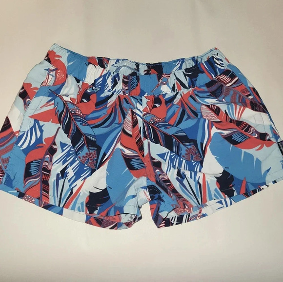 Patagonia Barely Baggies Shorts Size Small Red Blue - Picture 1 of 5